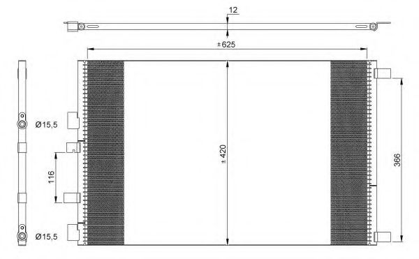 Радиатор кондиционера NRF 35913
