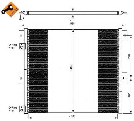 Радиатор кондиционера NRF 35924 Радиатор кондиционера NRF 35924