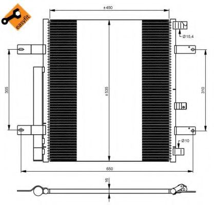 Радиатор кондиционера NRF 35925 Радиатор кондиционера NRF 35925