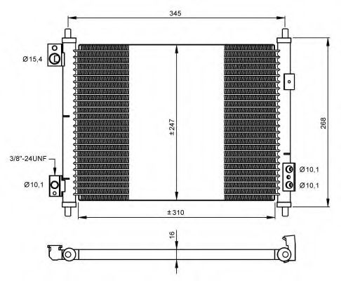 Радиатор кондиционера NRF 35926