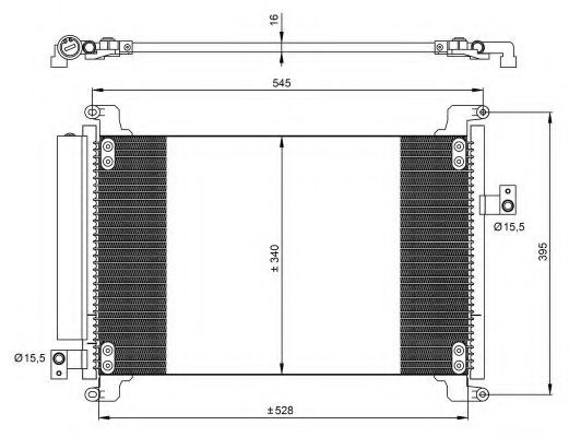 Радиатор кондиционера NRF 35941