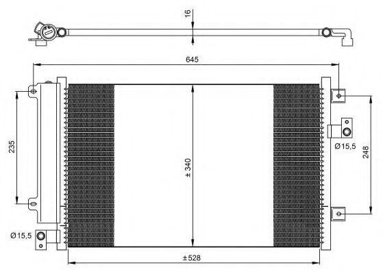Радиатор кондиционера NRF 35942