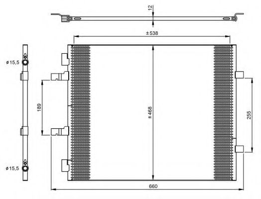 Радиатор кондиционера NRF 35960