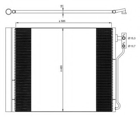 Радиатор кондиционера NRF 35971