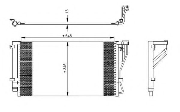 Радиатор кондиционера NRF 35980 Радиатор кондиционера NRF 35980