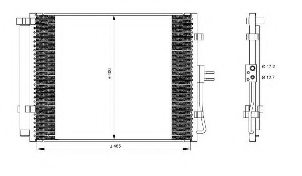 Радиатор кондиционера NRF 35984 Радиатор кондиционера NRF 35984