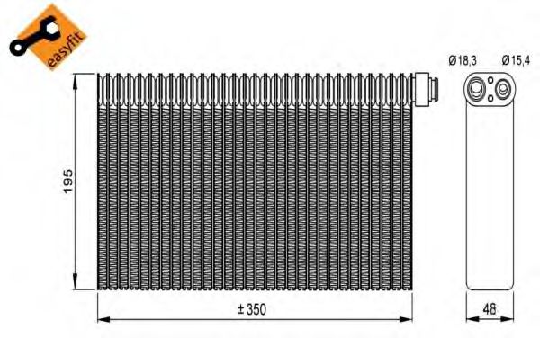 Испаритель кондиционера NRF 36148 Испаритель кондиционера NRF 36148