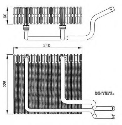 Испаритель кондиционера NRF 36151