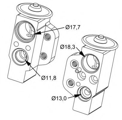 Расширительный клапан кондиционера NRF 38476