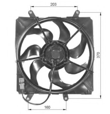 Вентилятор охлаждения двигателя NRF 47054
