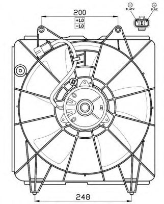 Вентилятор охлаждения двигателя NRF 47545