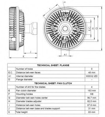 Вискомуфта вентилятора NRF 49118