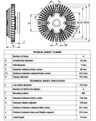 Вискомуфта вентилятора NRF 49556