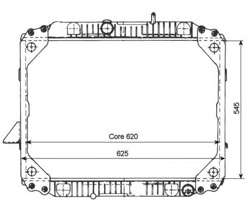 Радиатор охлаждения двигателя NRF 503475