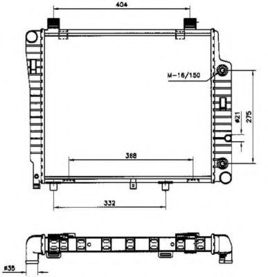 Радиатор охлаждения двигателя NRF 50534