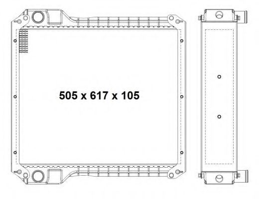 Радиатор охлаждения двигателя NRF 52167 Радиатор охлаждения двигателя NRF 52167