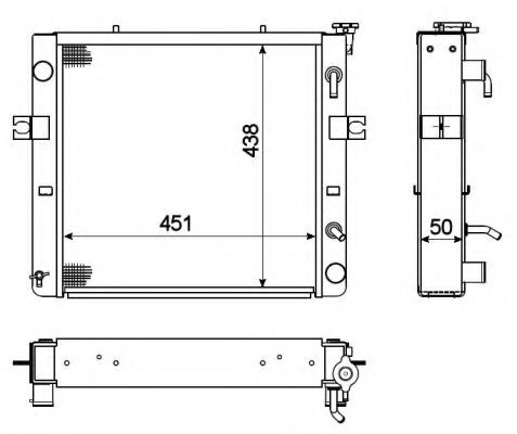 Радиатор охлаждения двигателя NRF 52279A