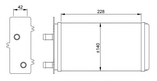 Радиатор печки NRF 53214 Радиатор печки NRF 53214
