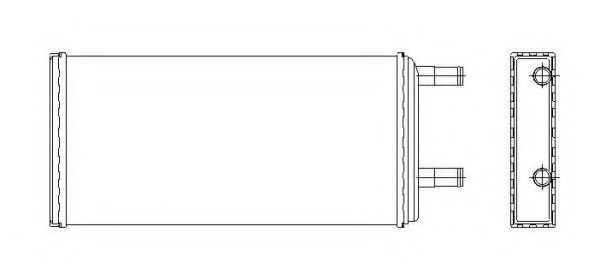 Радиатор печки NRF 53547