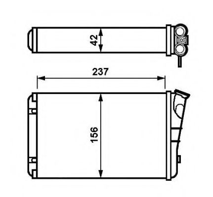Радиатор печки NRF 54238