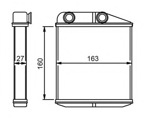 Радиатор печки NRF 54310