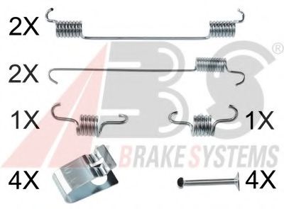 Ремкомплект барабанных колодок A.B.S. 0007Q