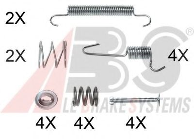 Ремкомплект барабанных колодок A.B.S. 0008Q