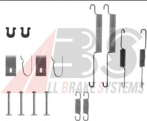 Ремкомплект барабанных колодок A.B.S. 0668Q