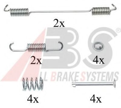 Ремкомплект барабанных колодок A.B.S. 0796Q