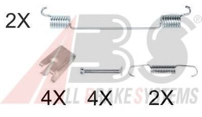 Ремкомплект барабанных колодок A.B.S. 0883Q
