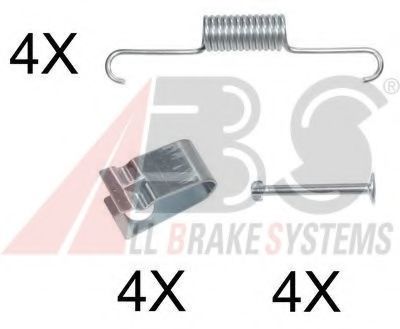 Ремкомплект барабанных колодок A.B.S. 0884Q