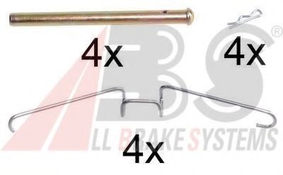 Скобы тормозных колодок A.B.S. 1155Q