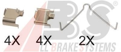 Скобы тормозных колодок A.B.S. 1166Q