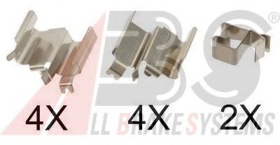 Скобы тормозных колодок A.B.S. 1244Q