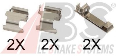 Скобы тормозных колодок A.B.S. 1604Q