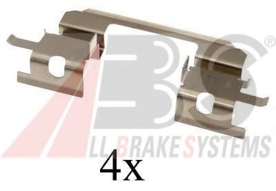 Скобы тормозных колодок A.B.S. 1672Q