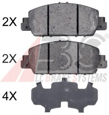 Тормозные колодки A.B.S. 35014