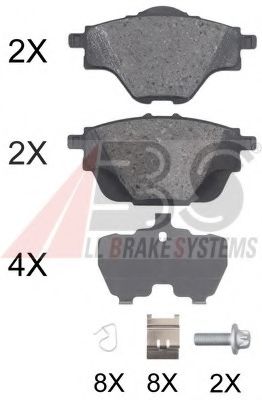 Тормозные колодки A.B.S. 35019