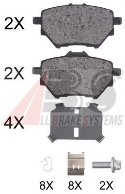 Тормозные колодки A.B.S. 35020