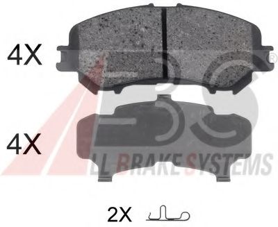 Тормозные колодки A.B.S. 35045