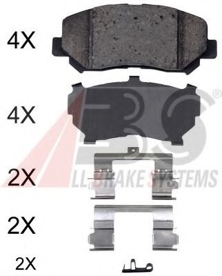 Тормозные колодки A.B.S. 35057