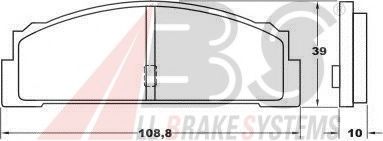 Тормозные колодки A.B.S. 36003