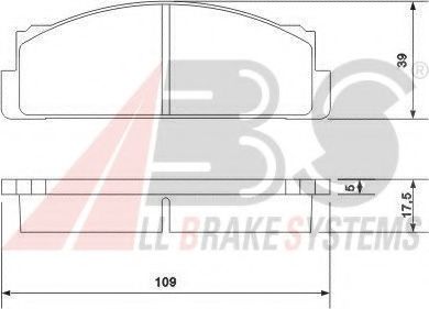 Тормозные колодки A.B.S. 36004