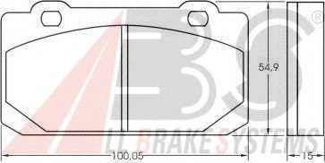 Тормозные колодки A.B.S. 36006