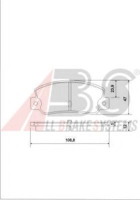Тормозные колодки A.B.S. 36081