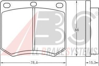 Тормозные колодки A.B.S. 36109