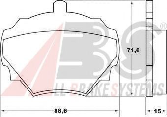Тормозные колодки A.B.S. 36125