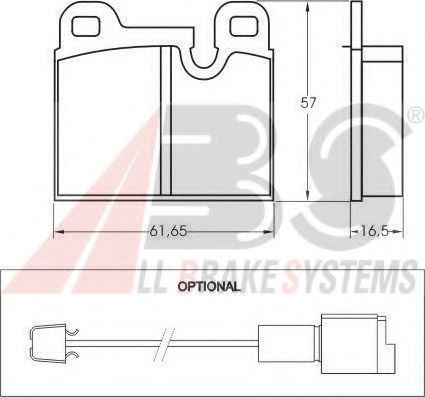 Тормозные колодки A.B.S. 36134