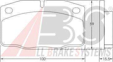 Тормозные колодки A.B.S. 36145