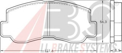 Тормозные колодки A.B.S. 36151